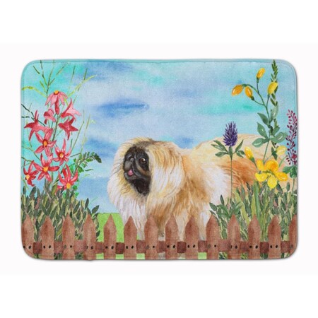 Carolines Treasures Pekingese Spring Machine Washable Memory Foam Mat CK1243RUG